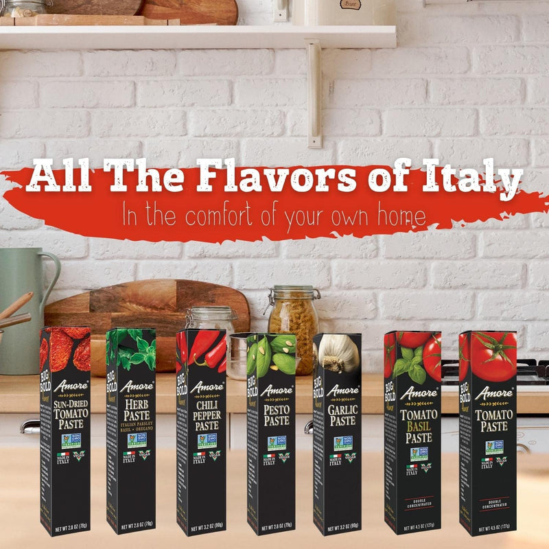 Amore Vegan Chili Pepper Paste In A Tube - Non GMO Certified and Made In Italy (Pack of 1) 3.2 Ounce (Pack of 1) - BeesActive Australia