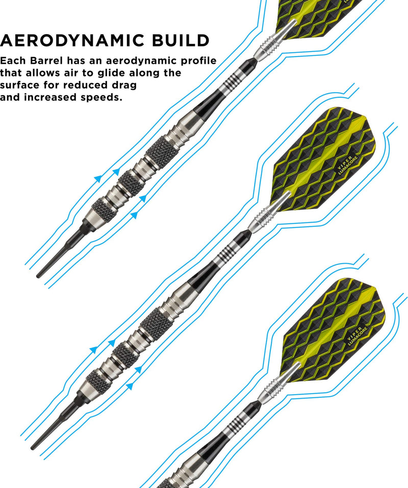 [AUSTRALIA] - Viper "The Freak" Soft Tip Darts Triple Band 18 Grams 