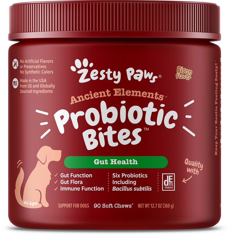 Ancient Elements Allergy & Immune Bites for Dogs - Omega 3 Wild Alaskan Salmon Fish Oil + Ancient Elements Probiotics for Dogs - Chewable Dog Probiotic Supplement - BeesActive Australia