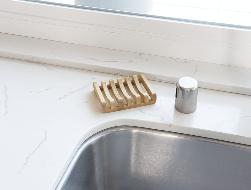 Bamboo Naturals Bar Soap Dish for Kitchen or Bathroom, Mildew and Odor Resistant - BeesActive Australia