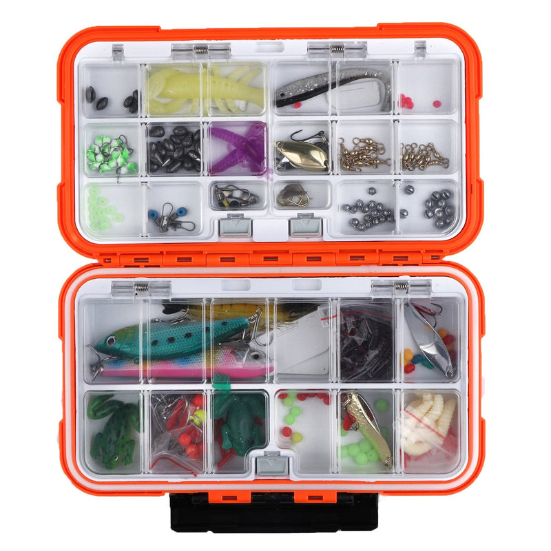 Goture Waterproof//2-sided//Fishing-Lure-Boxes-Bait,Small-Case, Mini-Box Storage Containers Large/Orange - BeesActive Australia