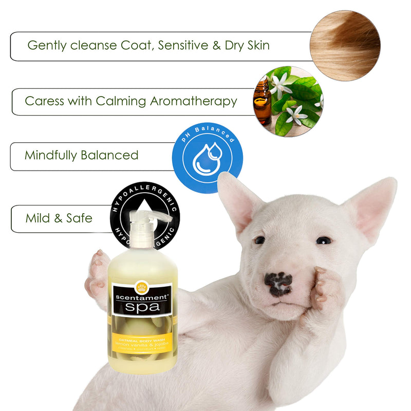 Best Shot Pet Scentament Spa Oatmeal Body Wash, Lemon Vanilla 16 oz. - BeesActive Australia