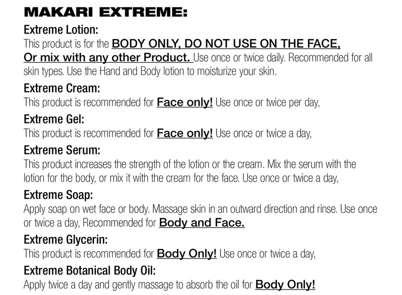 Makari Extreme Carrot & Argan Oil Facial Toning FACE Gel 1.0oz –Lightening, Brightening & Tightening Gel with Organiclarine –Whitening & Anti-Aging Treatment for Dark Spots, Acne Scars & Wrinkles - BeesActive Australia