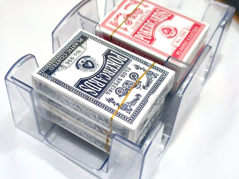 6-Deck Rotating Card Tray - Smooth 360 Degree Swivel - Convenient Playing Card Holder Great for Canasta, Hand and Foot, Dealing and Discard Accessories (6-Deck Tray) 6-Deck Tray - BeesActive Australia