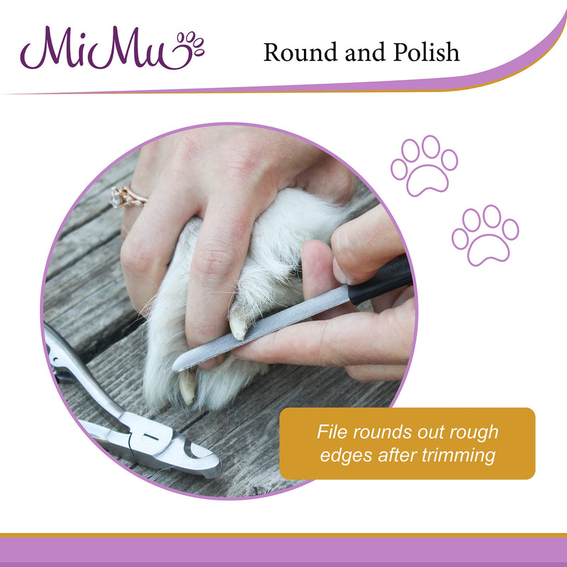 MiMu Large Dog Nail Clippers for Thick Nails - Steel Dog Nails Trimmer Tool with Comb and Nail File for Large Small Pets - BeesActive Australia