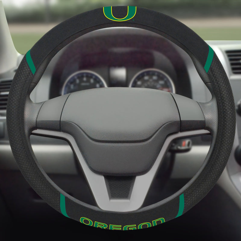 FANMATS - 14924 NCAA University of Oregon Ducks Polyester Steering Wheel Cover 15"x15" - BeesActive Australia