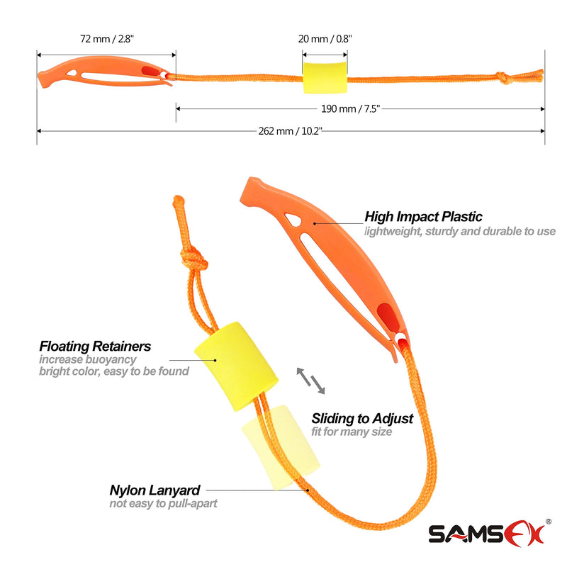 SAMSFX Safety Float Whistle with Lanyard Floating for Marine Boating Camping Hiking Hunting Fishing Survival Rescue Signaling Orange Dolphin Shape Whistles - BeesActive Australia