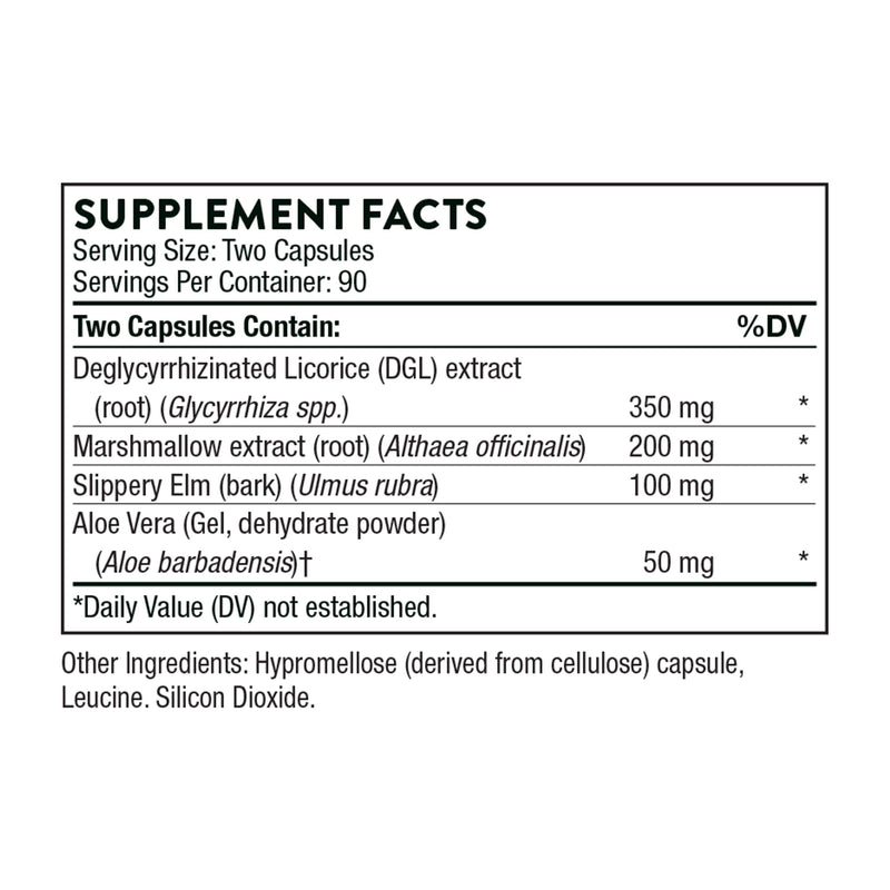 Thorne GI Relief - Digestion Supplement Supports Gut Health & Bloating Relief - Made with Marshmallow Root Extract & Digestive Enzymes - 180 Capsules - 90 Servings - BeesActive Australia