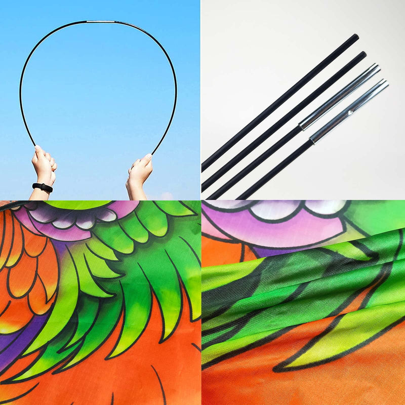 Ynanimery Kites for Kids Ages 4-8-12|Kites for Adults Easy to Fly-Large Octopus/Snake/Owl Kite for Boys Girls Beach Outdoor Activities-Perfect for Toddlers Beginners,Owl Kite Owl Kite - BeesActive Australia