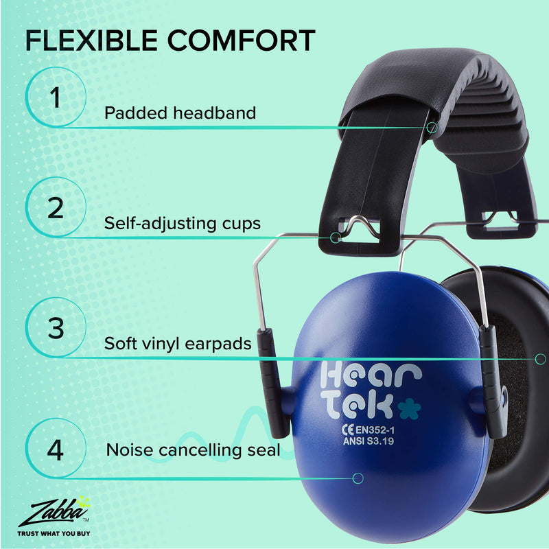 HEARTEK Noise Cancelling Headphones Kids Adult Earmuffs Shooting Ear Protection - BeesActive Australia