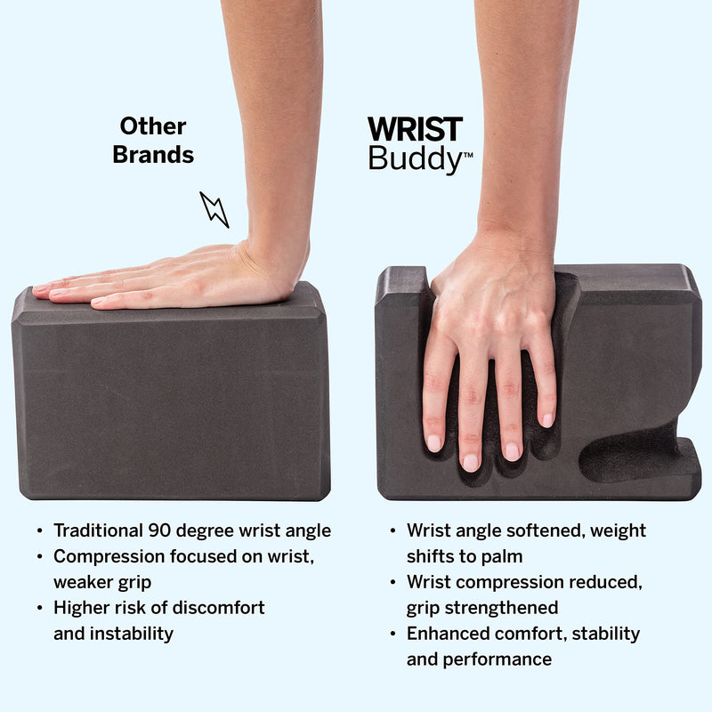 WRIST BUDDY YOGA BLOCKS 2 PACK | Reduces Wrist Compression, Maximizes Wrist Comfort, Grip Strength, and Support | Yoga Block Yoga Accessories EVA Foam Blocks Yoga Set Yoga Kit | Great Gifts - BeesActive Australia