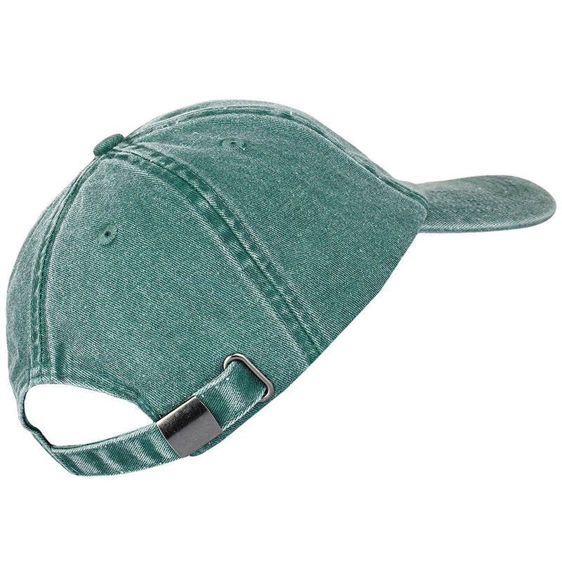Sportmusies Unisex Baseball Cap Hat, Washed Cotton Twill Low Profile Plain Adjustable Running Golf Caps 2-green - BeesActive Australia