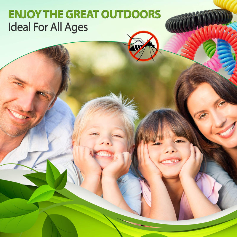 TANNESS Mosquito Repellent Bracelet Pack of 12 Insect Repellent Waterproof Travel Insect Repellent Bands Mosquito Repellent Bracelets Baby Kids Adults – Non-Toxic Deet-Free Outdoor Bug Mosquito Bands - BeesActive Australia