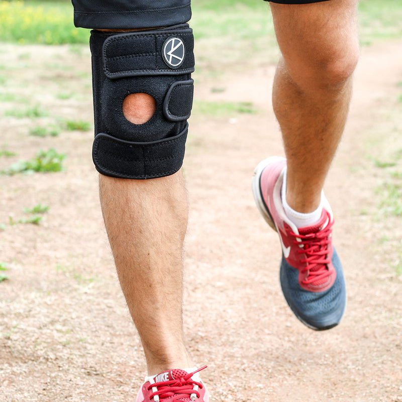 Plus Size Copper Knee Brace for Women and Men - Open Patella Adjustable Knee Brace with Side Stabilizers. Copper Knee Brace for Meniscus Tear, Knee Pain & Arthritis in Sizes XL-6XL Black Size 2 (XL/2XL/3XL): Knee 16'' - 21'' - BeesActive Australia