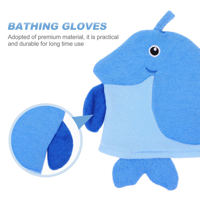 STOBOK 5pcs Kids Bath Sponge Mitt Glove for Toddler Cute Animal Shower Bathing Mitt Loofah Soft Wash Gloves Body Scrub for Baby Toddler(Random Style) - BeesActive Australia