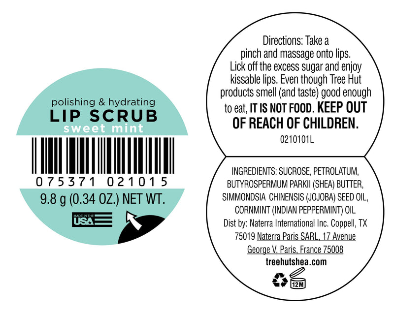 Tree Hut Sugarlips Sugar Lip Scrub, Sweet Mint, 0.34oz Jar, Shea Butter and Raw Sugar Scrub Ultra-Hydrating Lip Exfoliator, Lip Care - BeesActive Australia