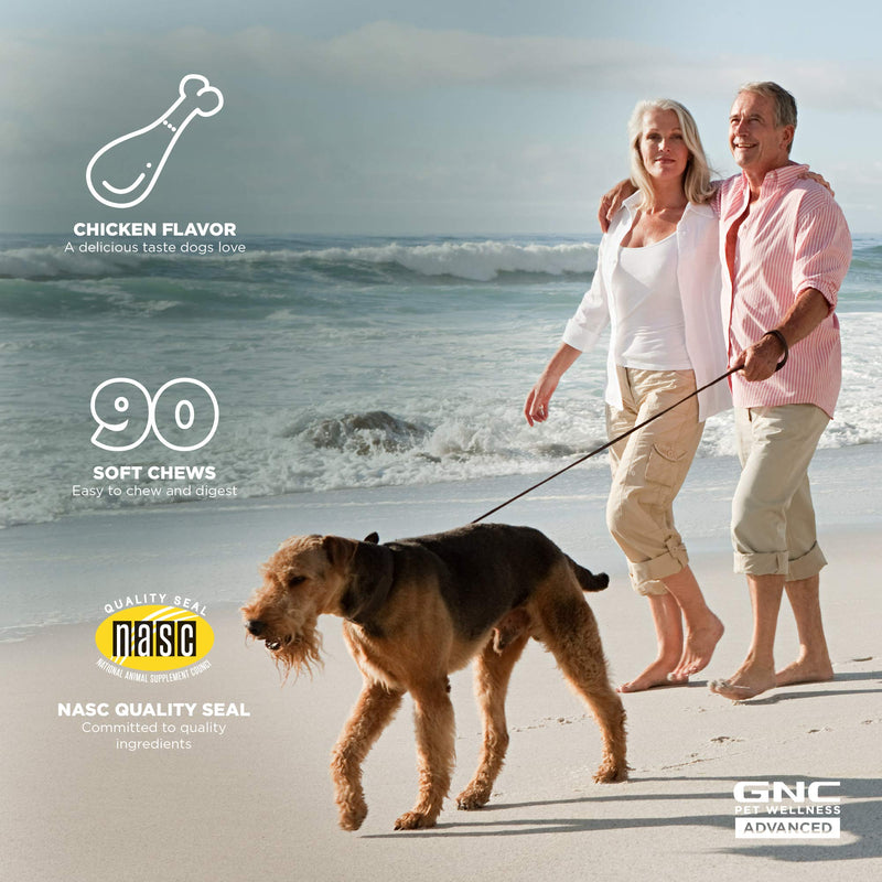 GNC for Pets Advanced Dog Supplement, 60 or 90 Ct - Dog Vitamins, Pet Supplements for Dog Health and Support, GNC Pets Pet Vitamins, GNC Dog Chews for Calming, Joint health, and More - Made in USA Multivitamin 90 Count - BeesActive Australia