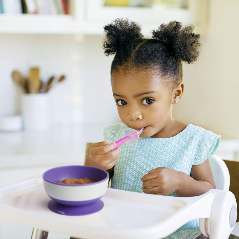 Munchkin Weaning Set, Includes 3x Stay Put Suction Bowls, 3x Little Apple Divided Plates & 6x Soft Tip Spoons - BeesActive Australia