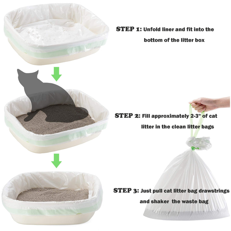 Gefryco Cats Sifting Litter Box Liners Thick 2mil, Jumbo Disposable Waste Litter Bags Litter Tray Liners 14 Count - BeesActive Australia