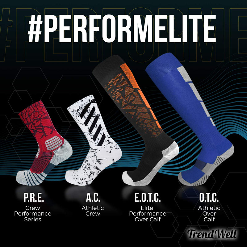 Elite Performance Athletic Socks - Over The Calf Purple Medium - BeesActive Australia