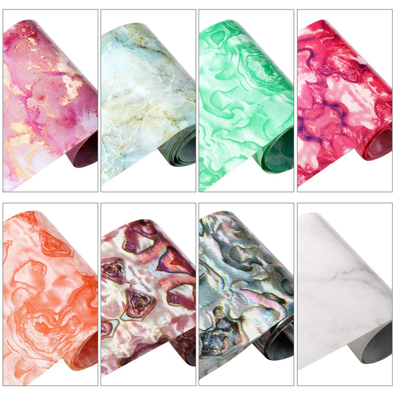 8 Boxes Marble Nail Foil Sticker Colorful Marble Nail Transfer Stickers Marble Foil Nail Art Stickers Nail Wrap Transfer Decals for Nail Decoration Supply, 8 Colors - BeesActive Australia