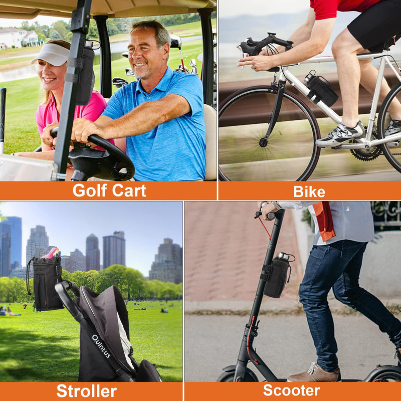 Desing Wish Bike Cup Holder, Bicycle Water Bottle Holder Installing to Cross Bar/ Vertical Bar Anti-Skid Thermal Insulation Water Bottle Cages for Mountain Bike, Scooter, Motorcycle, Yacht (Black) 1 Pack Black - BeesActive Australia