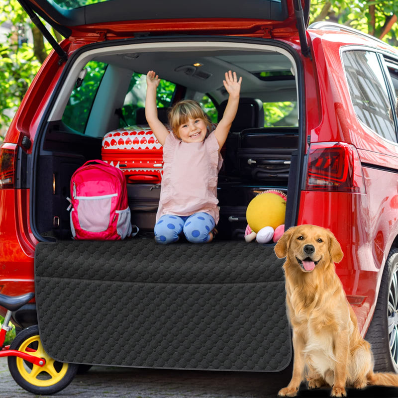 Mancro SUV Cargo Liner for Dogs, Waterproof Dog Seat Cover for SUV with Bumper Flap Protector, Durable Non-Slip Polyester Pet Trunk Cargo Cover for Vehicles, Jeeps, Vans, Universal Fit (84” L x 54” W) - BeesActive Australia