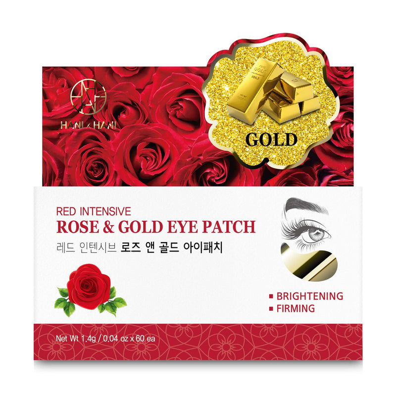 HANIXHANI Korean Under Eye Patches for Puffy Eyes with Multi Intensive Rose & Gold Soothe for Puffy Under Eye, Bags, Dark Circles and Winkles Deep Moisturizing Improves Elasticity (30 pair) Rose&Gold - BeesActive Australia