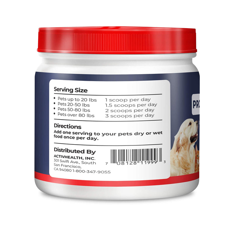 Digestive Enzymes and Probiotic for Pets (Dogs, Cats, Rabbits and More, 125 mg, 120 servings) by Geneflora for Pets Pack of 2 - BeesActive Australia