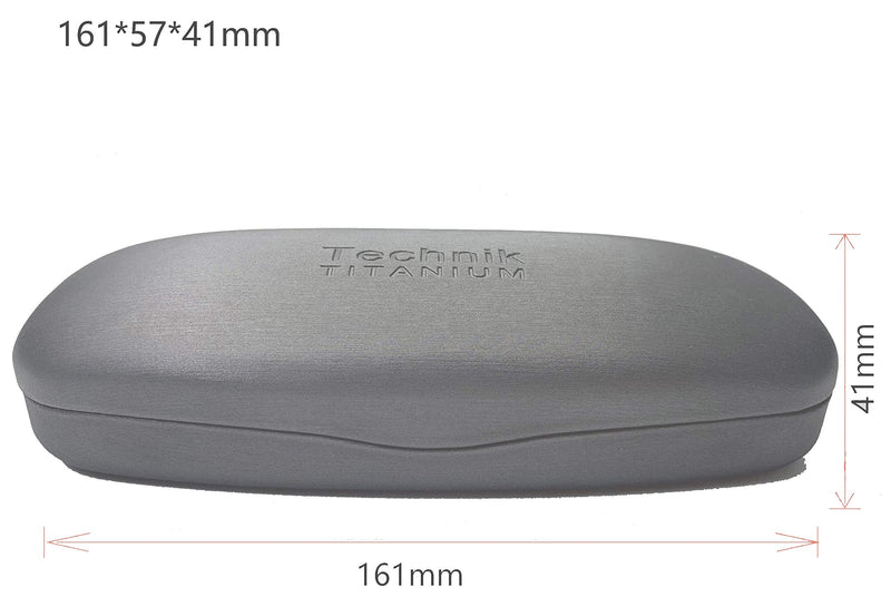 Technik Titanium Collection Designer Spectacles Glasses Hard Case, Silver Grey - New - BeesActive Australia