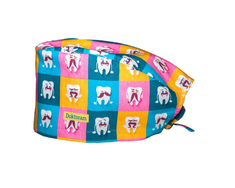 DOKTORAM Skull Cap Tooth and Teeth Color Funny Prints Unisex hat - BeesActive Australia