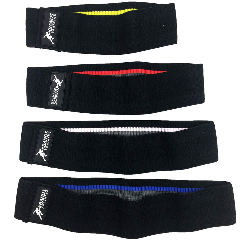 Kbands Training Infinity Hip Bands - Fabric Non-Slip Rubber Lining for Stability - 4 Levels - BeesActive Australia