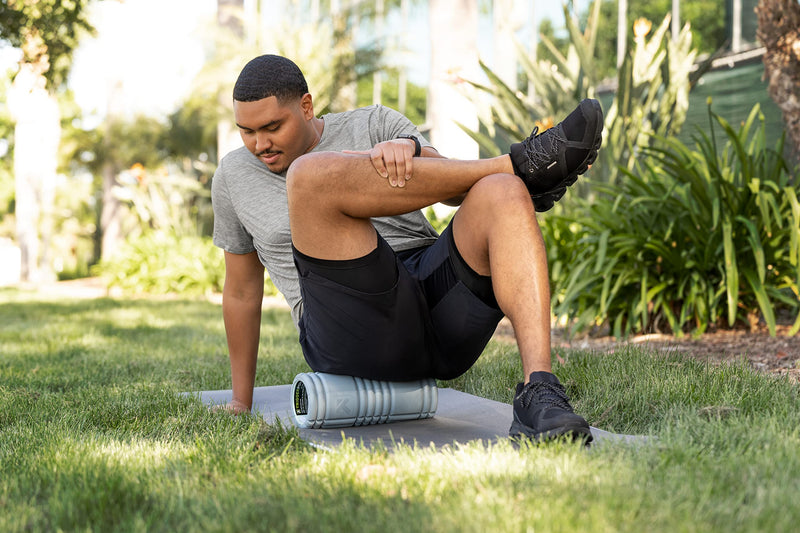 TRIGGERPOINT Recycled Grid Foam Roller for Exercise, Deep Tissue Massage and Muscle Recovery, Original (13-Inch), Blue - BeesActive Australia