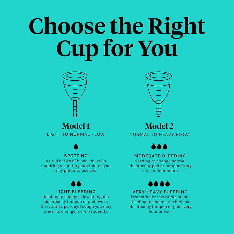 Lunette Menstrual Cup - Violet - Reusable Model 1 Menstrual Cup for Light Flow Model 1 - English version 1 Count (Pack of 1) - BeesActive Australia