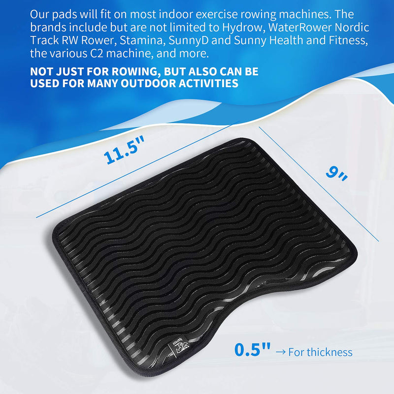 Rower Seat Pad fits Perfectly Over Concept 2 Rower - Anti Slip Rowing Machine Seat Cushion Pad Compatible with Hydrow, Concept2, Waterrower and Other Row Machines - Rower Accessories - BeesActive Australia