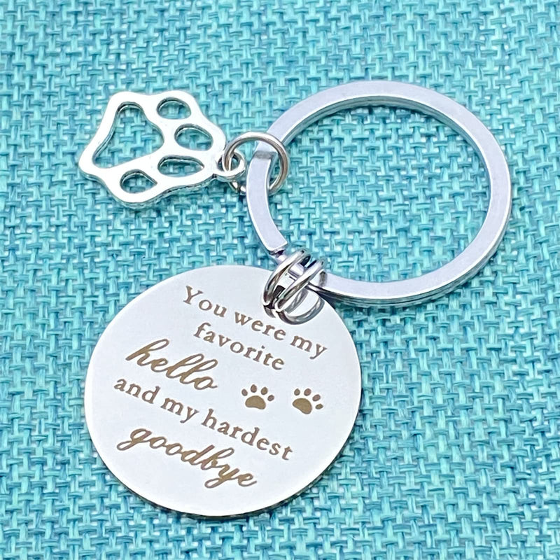 Dog Cat Memorial Gifts Remembrance Keychain Jewelry for Dog Cat Lover Family Loss of Pet Sympathy Condolences Gifts in Memory of Beloved Dog or Cat Pet Lover Owner Puppy Parent Pet Keepsake Key Ring - BeesActive Australia