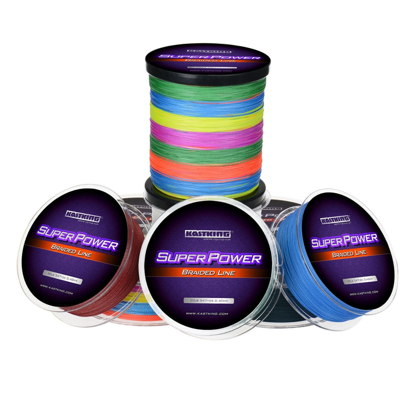 KastKing SuperPower Braided Fishing Line - Abrasion Resistant Braided Lines – Incredible Superline – Zero Stretch – Smaller Diameter – A Must-Have! X4-Low-Vis Gray 327yds-20lb-0.18mm - BeesActive Australia