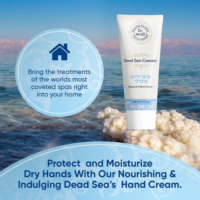 Dr. MUD Dead Sea's Mineral Hand Cream, 3.3 Oz - Pack of 3 - BeesActive Australia