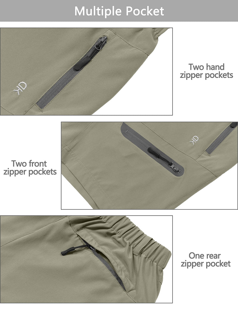 Little Donkey Andy Women's Stretch Quick Dry Shorts for Hiking, Camping, Travel B4 Silver Sage X-Small - BeesActive Australia
