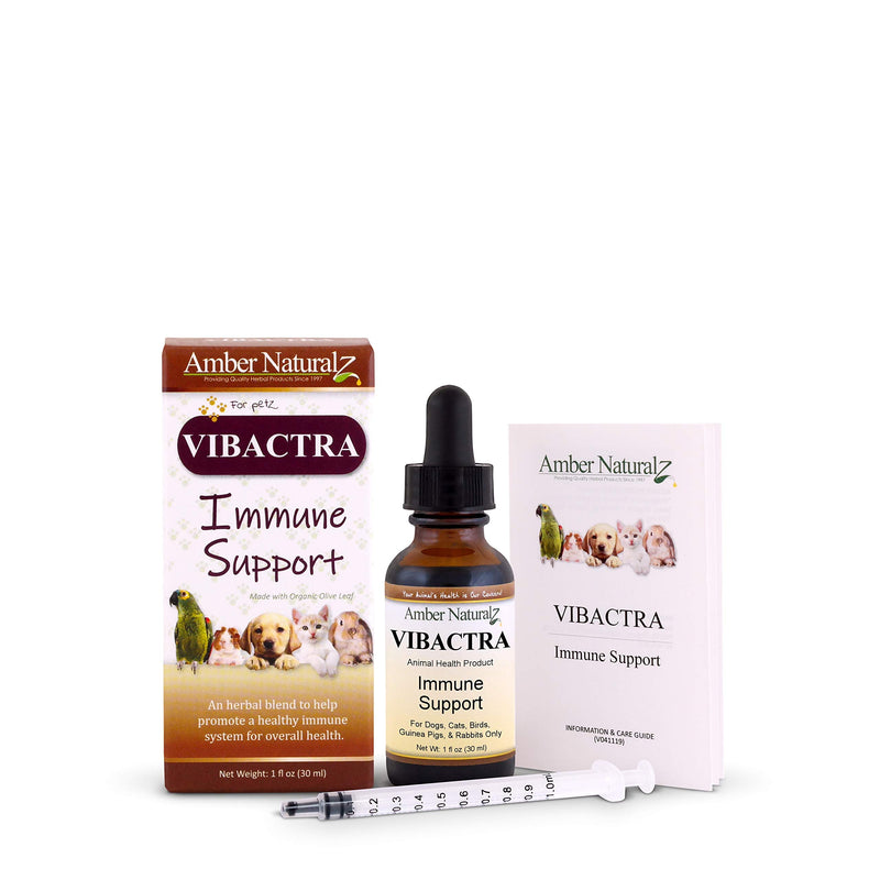 AMBER NATURALZ - VIBACTRA - Immune Support - for Petz - 1 Ounce - BeesActive Australia