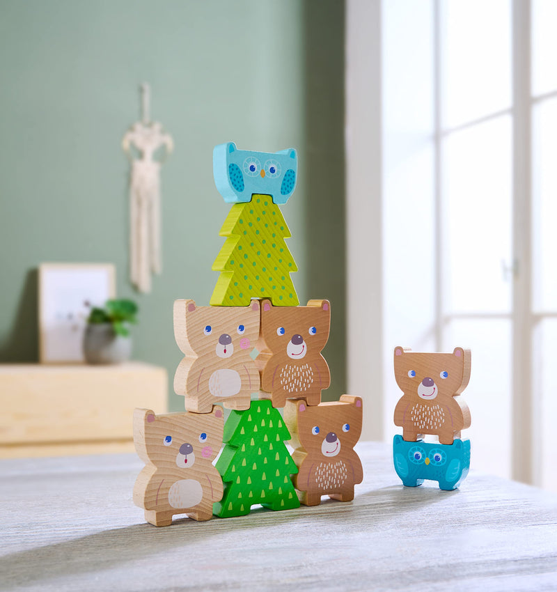HABA Forest Friends Chunky Wooden Stacking Toy (Made in Germany) - BeesActive Australia