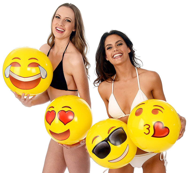 [AUSTRALIA] - Coconut Float Emoji Beach Ball Tears of Joy - Laughing & Fun Emoji 18 in Beach Ball Tears of Joy Emoji 