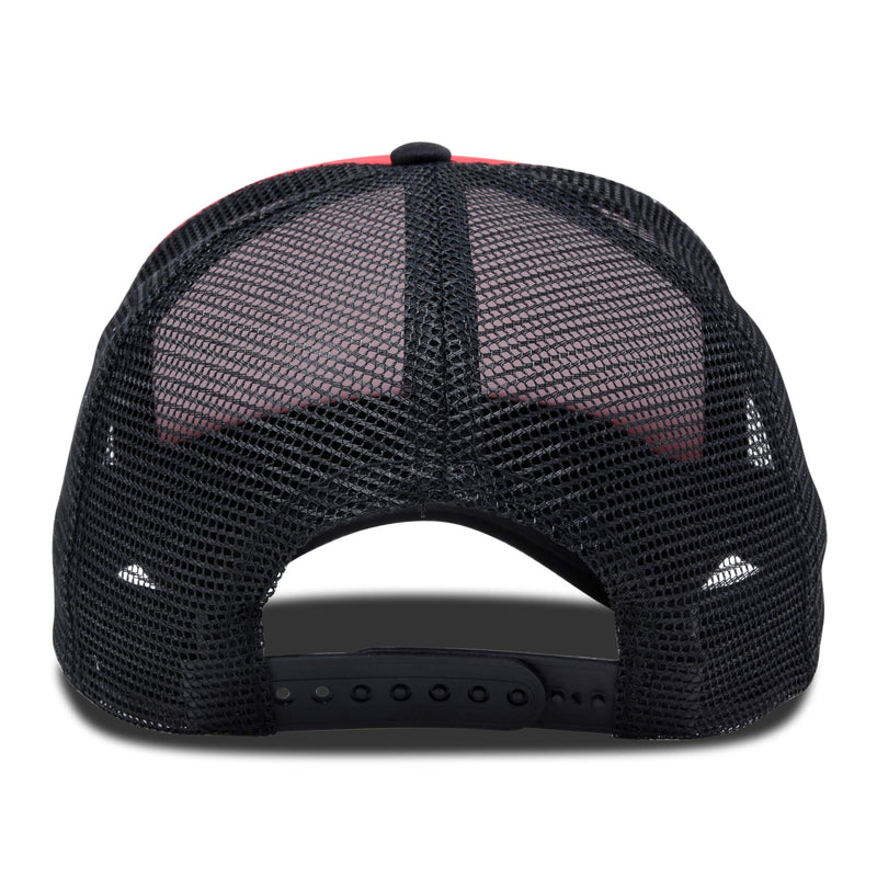 DALIX Two Tone Trucker Hat Summer Mesh Cap with Adjustable Snapback Strap Black-red - BeesActive Australia