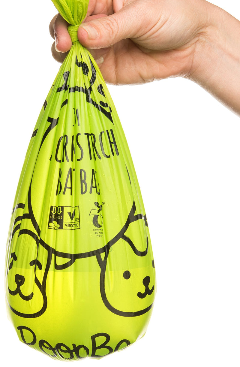 My AlphaPet Dog Poop Bags Refill Rolls - Large Size 9 x 13 Inches - Earth Friendly Highest ASTM D6400 Rated - Leak Proof Doggie Waste Bags 120 Count Unscented Green - BeesActive Australia