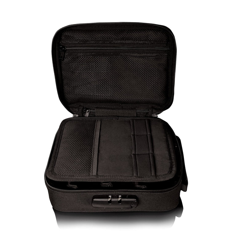 STASHIC LARGE Smell Proof Stash Bag - Lockable Case - Rolling Box - Activated Carbon Lining - Premium Discreet Safe Storage - 2023 Version with Roll Tray & Premium YKK Zips/Anti-Snag - SH* Black on Black - BeesActive Australia