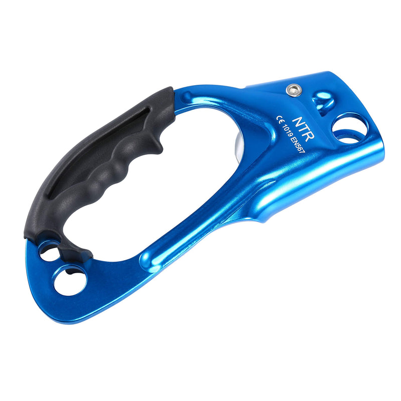 WILDKEN Climbing Hand Ascender Outdoor Mountaineering Tree Arborist Climbing Rappelling Equip Hand Ascender for 8-12MM Rope Left Right Hand Ascender Blue 2 - Right - BeesActive Australia
