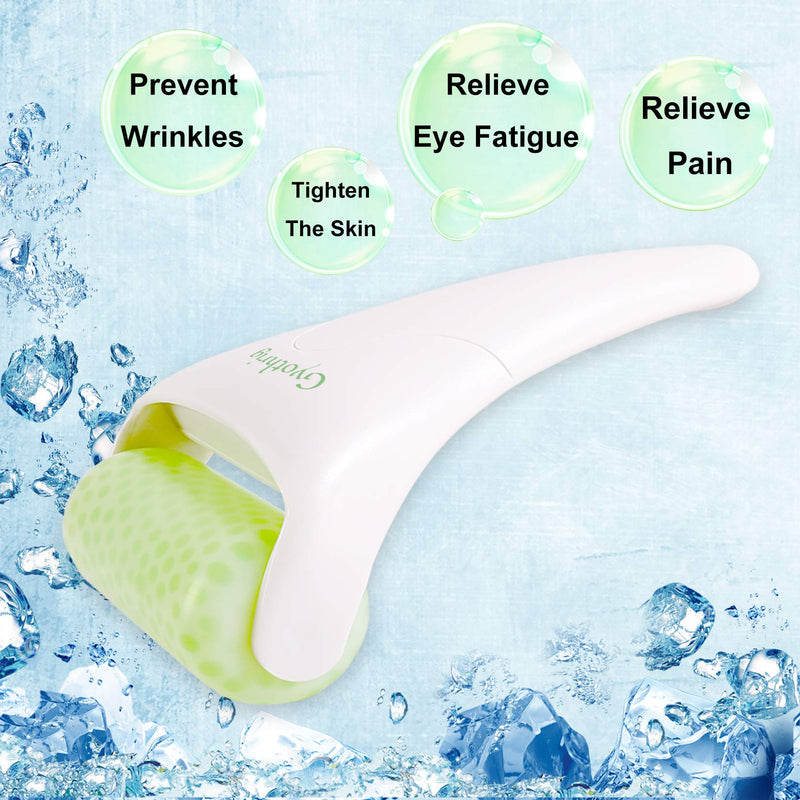 Jade Face Gua Sha Roller – Ice Facial & Eye Massage Stone for Women Natural Cooling Anti Wrinkle Skin Care Tools Treatment for Puffiness Migraine Pain Relief Minor Injury Body Muscle Relaxing Gift green - BeesActive Australia