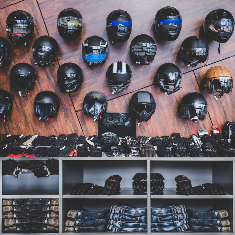 HAINANSTRY Motorcycle Accessories, Helmet Holder Helmet Hanger Rack Wall Mounted Hook for Coats, Hats, Caps - Upgraded 1 Helmet Hanger - BeesActive Australia