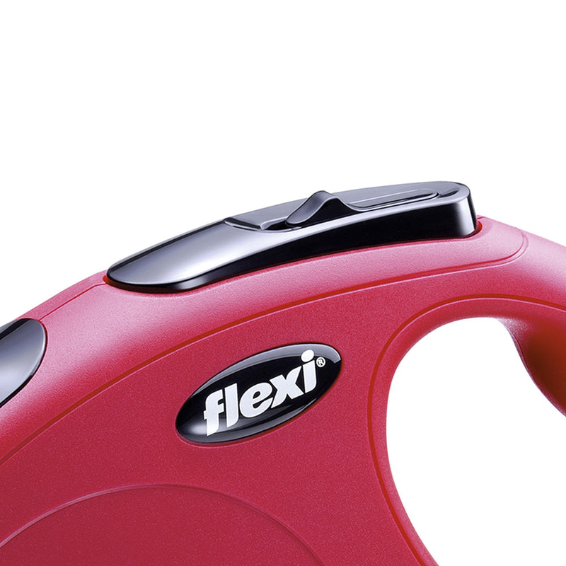 FLEXI New Classic Retractable Dog Leash (Tape), 16 ft, Small, Red - BeesActive Australia
