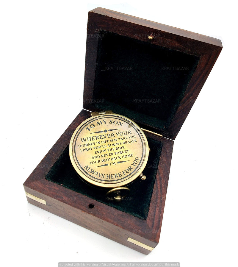 JUNZALINAUTIC You are Braver Than You Believe,to My Son Compass,My Son,to My Son,Son from Dad,Gift for Son,Father Son Gift,Mother Son Gift,Love Mom,Son from Mom, Love Dad - BeesActive Australia